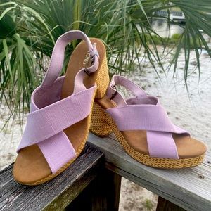 Lavender sandals by Toms